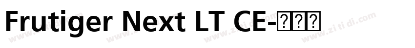 Frutiger Next LT CE字体转换